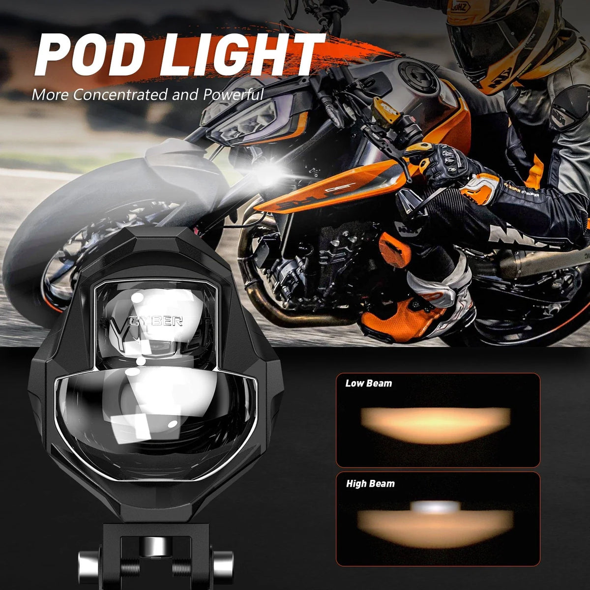 3 Inch LED Spot Pod Light for Car Motorbike ATV UTV (2010–2023)