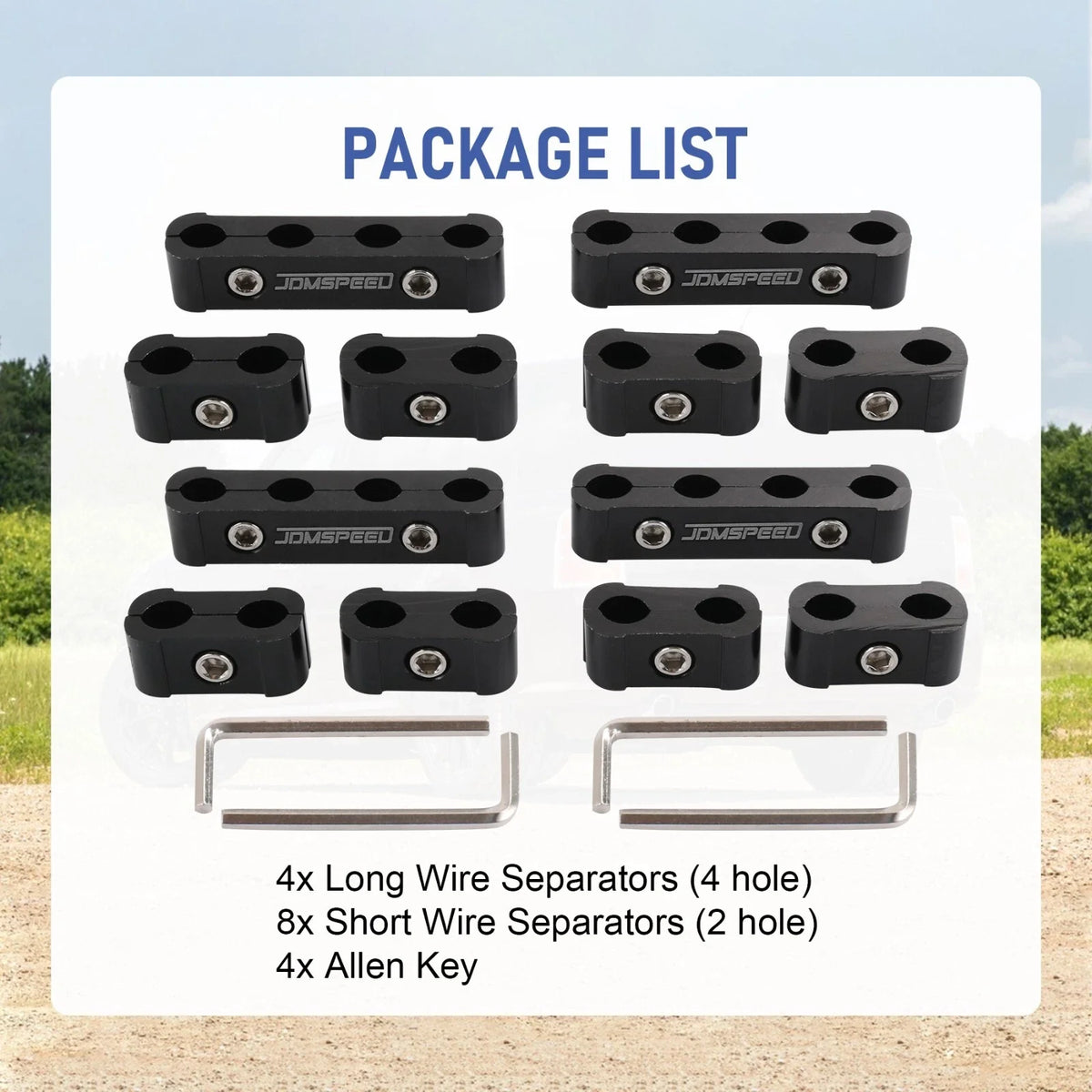 12 Pcs Spark Plug Wire Separator for Universal Fit (8mm 9mm 10mm)