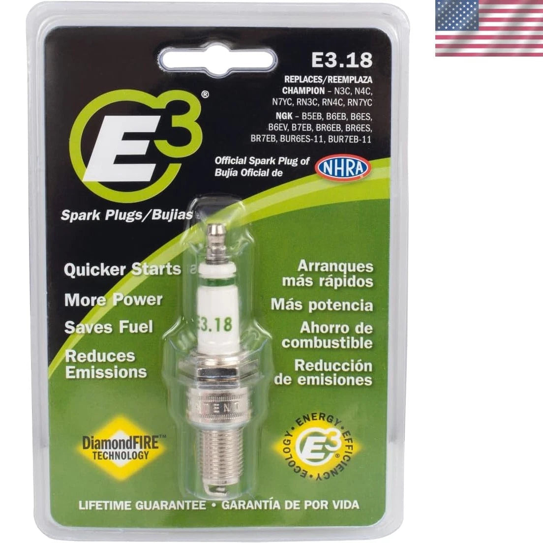 .18 Lawn and Garden Spark Plug - 14mm, Boosts Power, Reduces Emissions