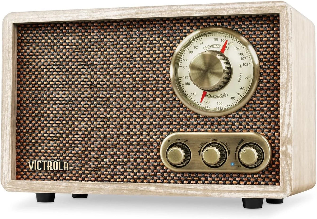 Victrola Willow Retro Bluetooth Radio AM/FM for (VRS-2800-NAT)