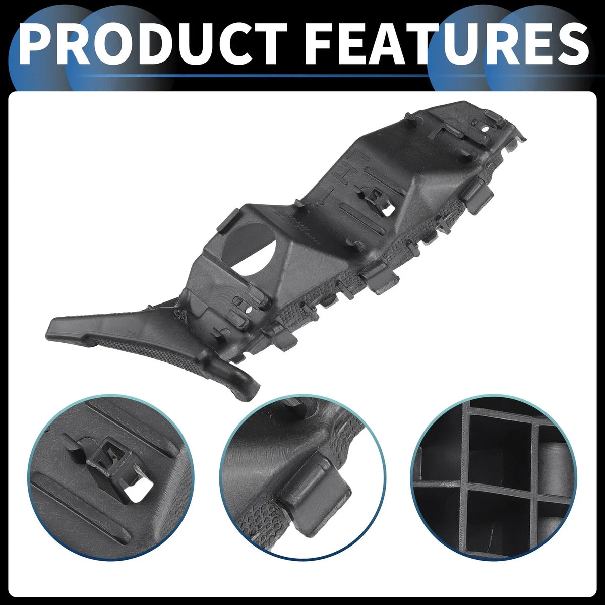 2X Front Bumper Retainer Bracket No. 86551S1000 for Hyundai Santa Fe (2019–2020)