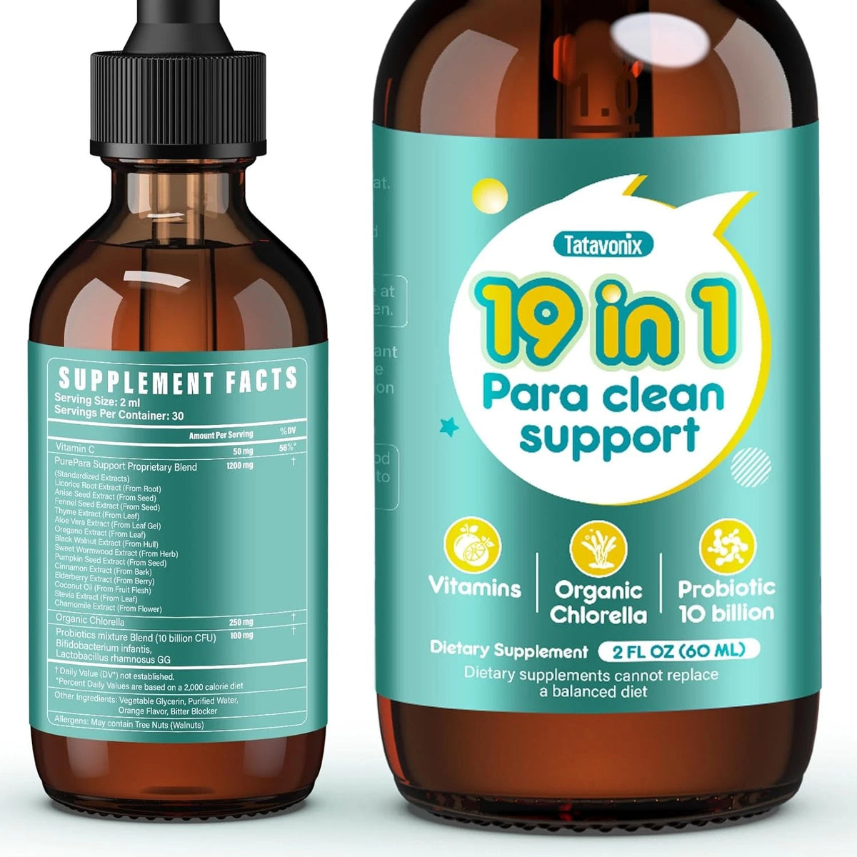 19 in 1 Herbal Gut Cleanse Drops for Parasite Removal