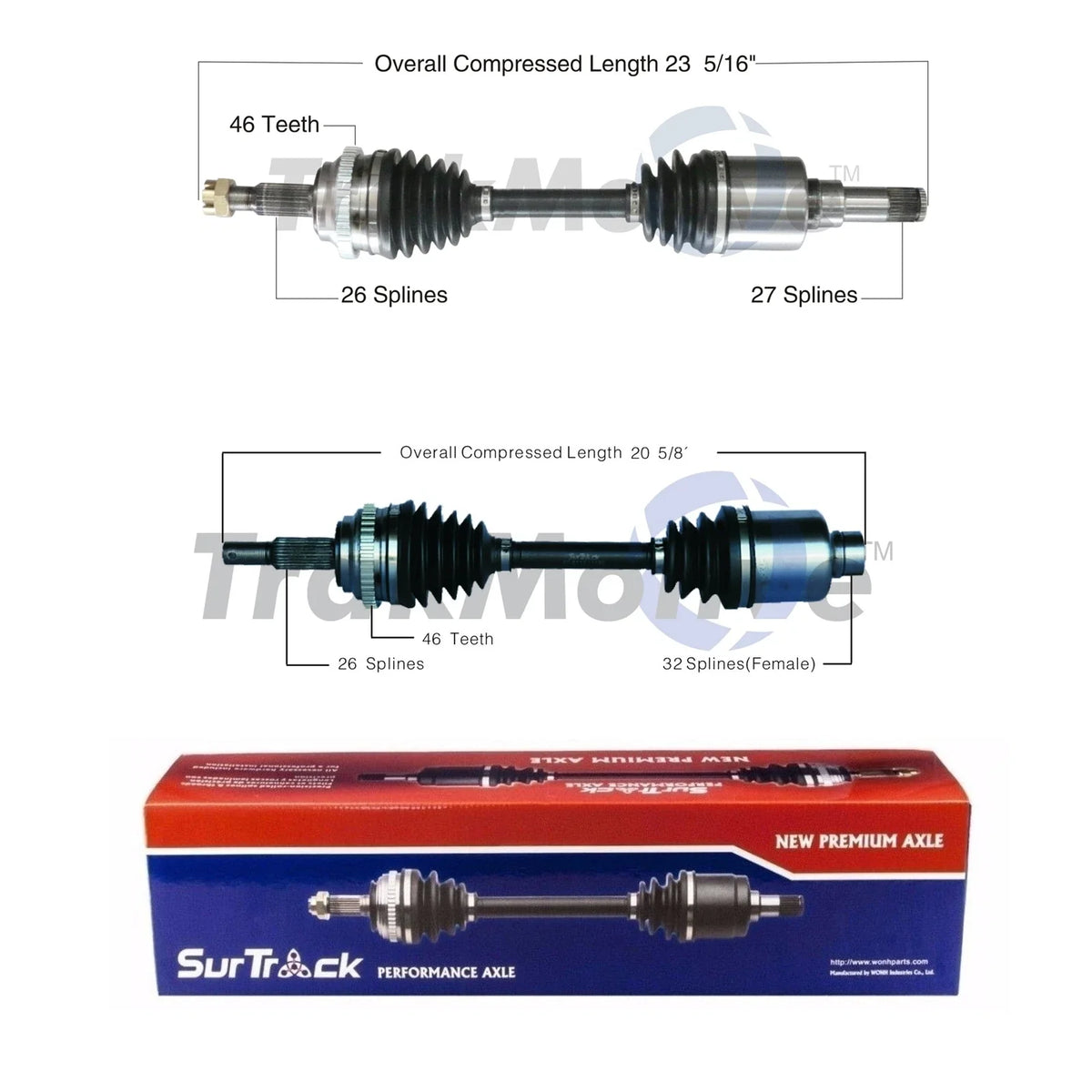 2X Front CV Axle Shafts for Dodge Neon Turbocharged (2003–2005)