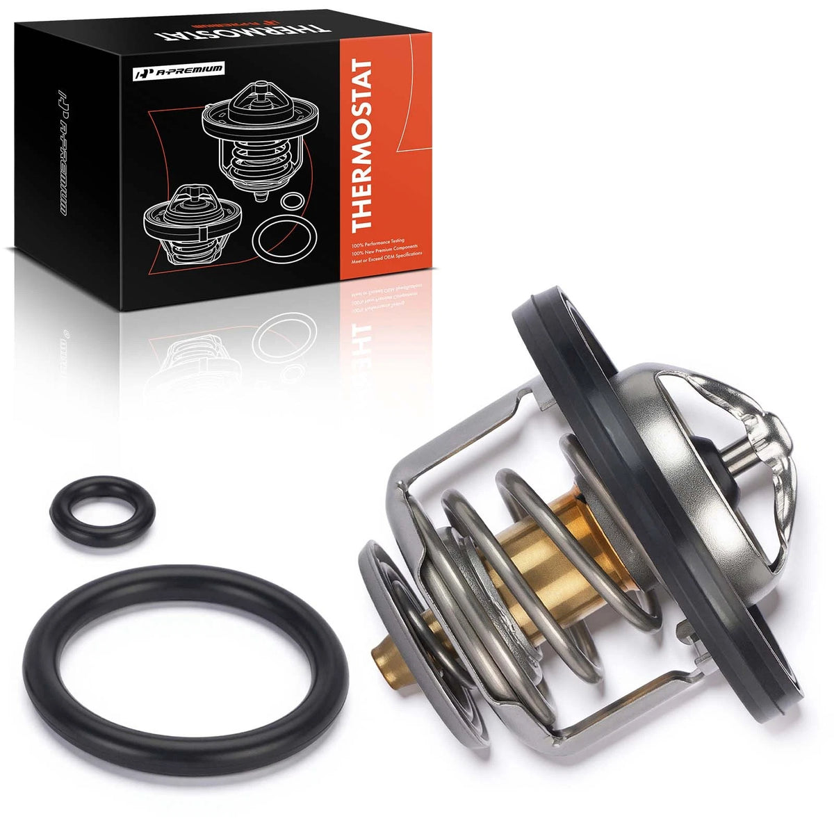 2X Engine Coolant Thermostat for Jeep Compass Dodge Journey (2007–2017) 55111017AB, 55111017AC, 55111017AD, 658-170, 658170, 657-203, 657203
