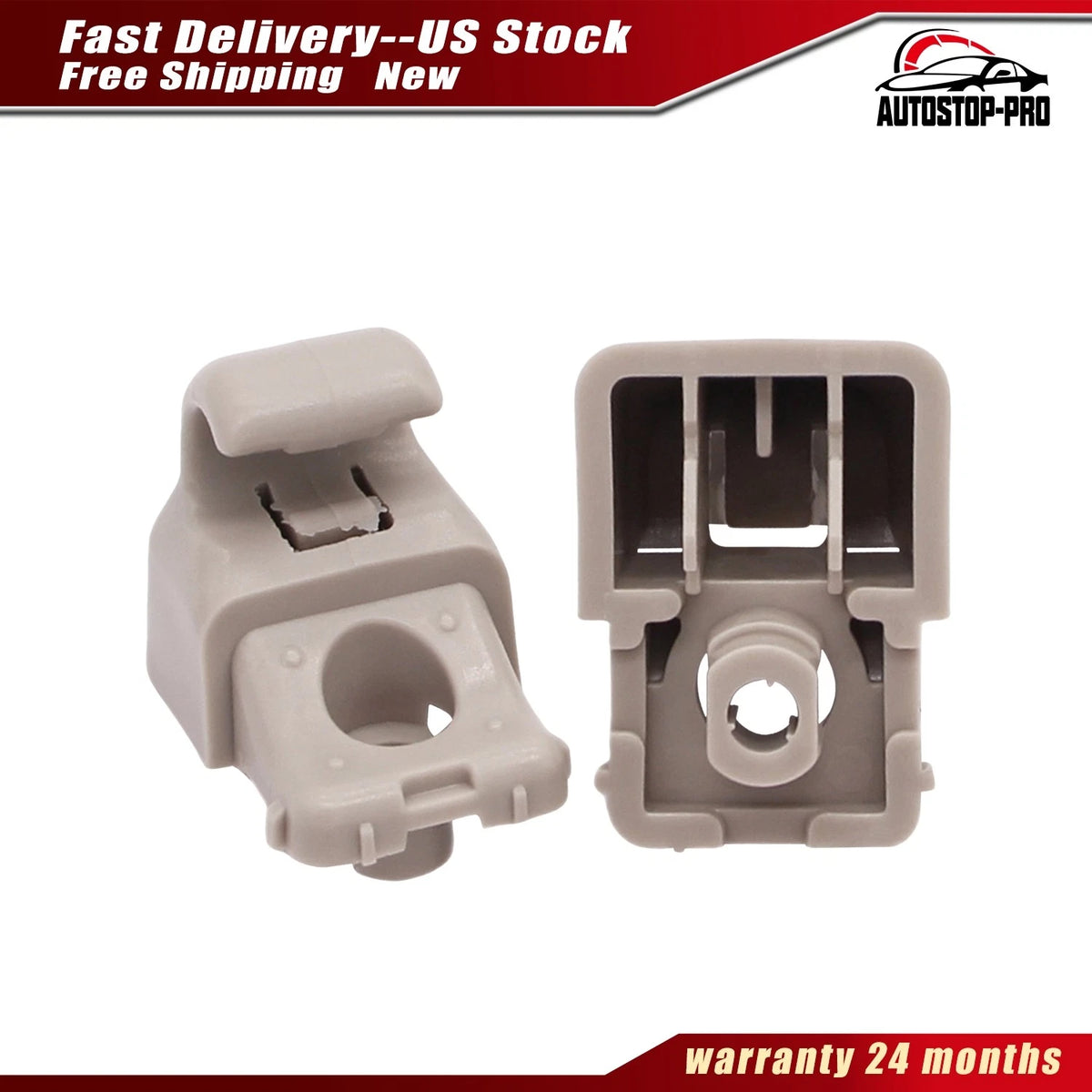Sun Visor Clip Pair 1130993-00-A for Tesla Model 3 (2017–2020)