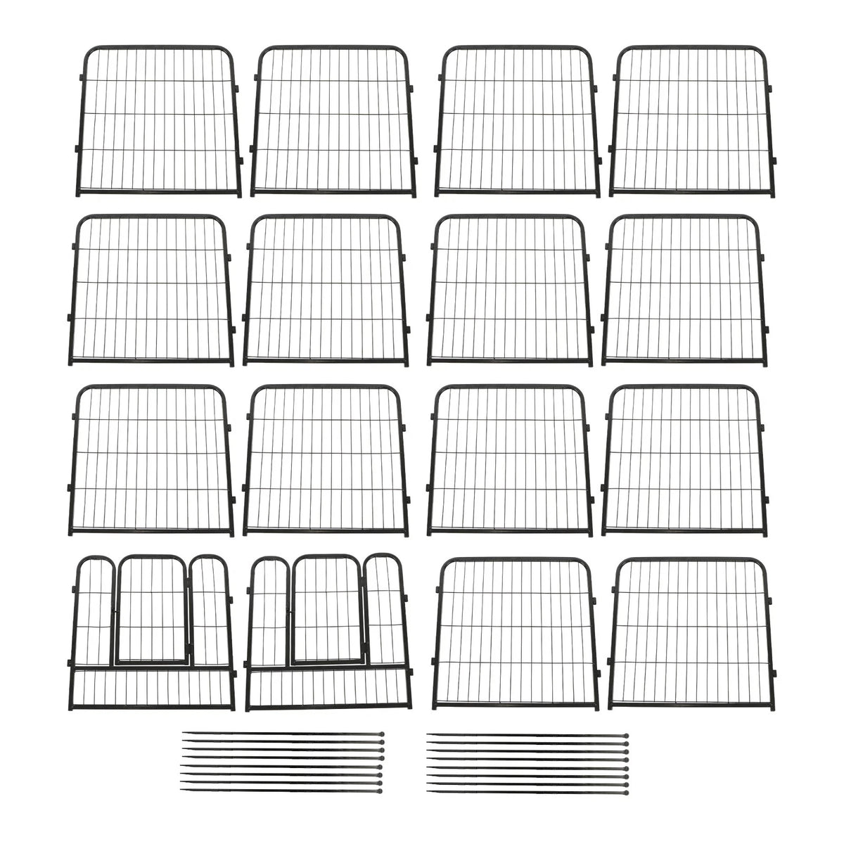 16-Panel Dog Playpen for Indoor Use (24x24 Inch)