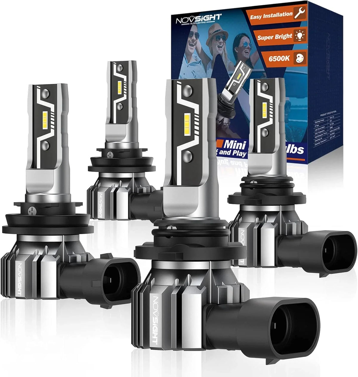 9005/HB3 H11/H8/H9 Combo LED Headlight Bulbs for