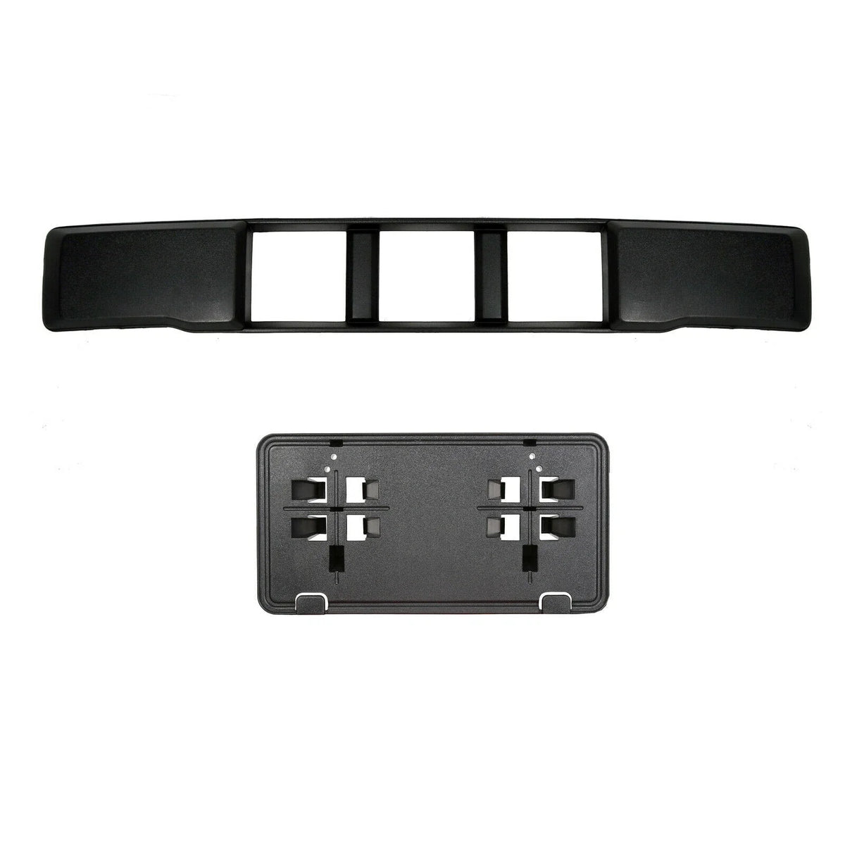 Front Bumper Cover Lower Grille + License Plate Bracket for Ford F150 (2015–2017)