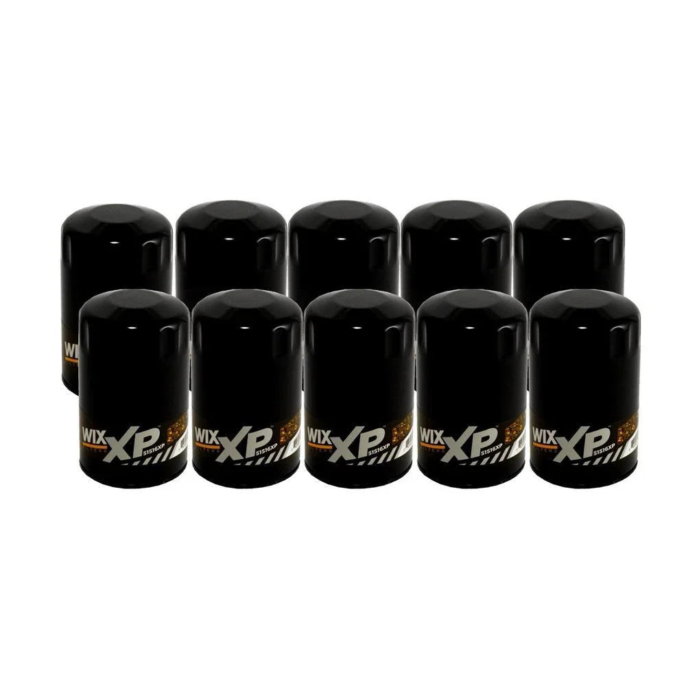 Set of 10 Wix 51516XP Engine Oil Filters for (Spin-On)