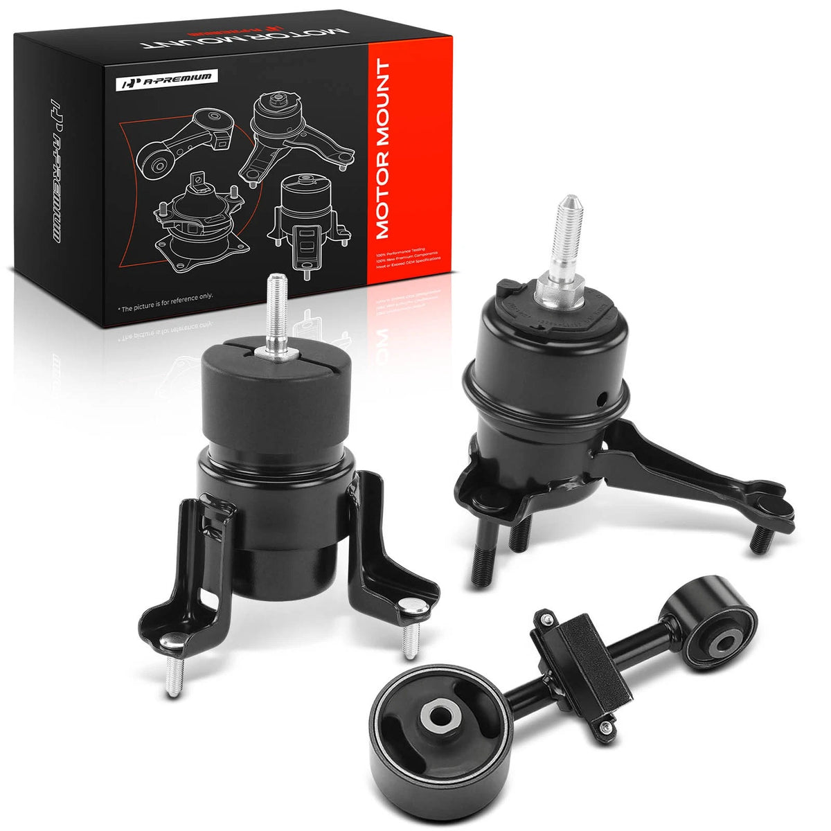 3X Engine Mount & Torque Strut Mount for Toyota Solara (2002–2003) 123610A080, 1236228110, 1236328090