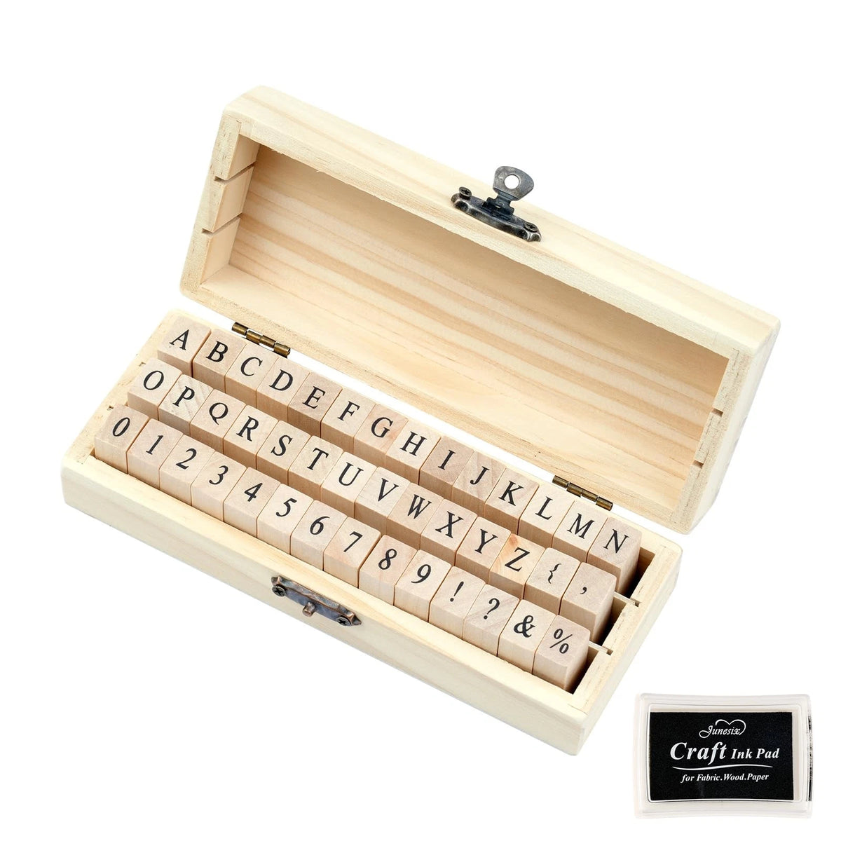 42 Pcs Rubber Alphabet and Number Stamps for Crafting