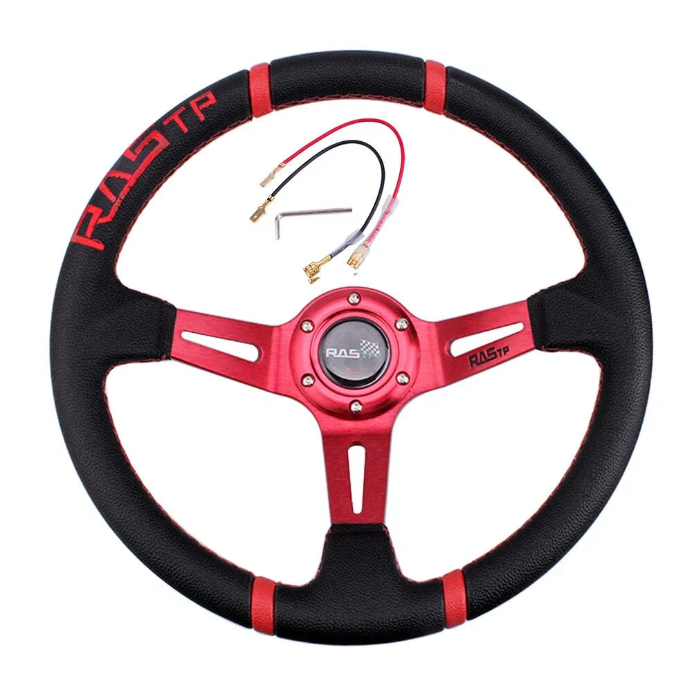 14" Deep Dish Drifting Sport Steering Wheel for RASTP Racing