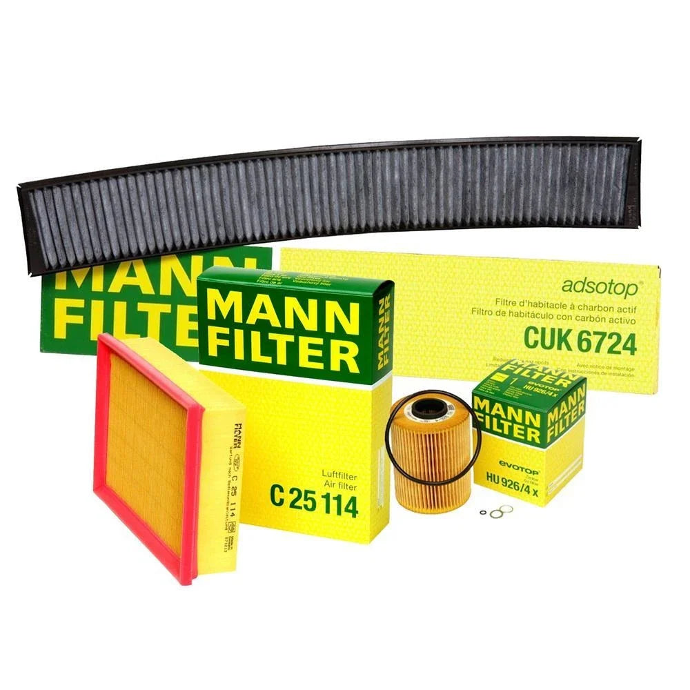 Mann Oil Air Carbon Cabin Filter Service Kit for BMW E46 M3 (2003–2006)