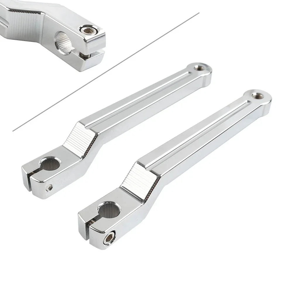 Chrome Heel & Toe Gear Shift Levers for Harley Softail Touring Trike (2010–2023)