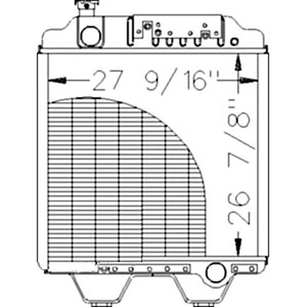 Radiator for Ford Tractor G210 G240 8870 8870A 8970 8970A