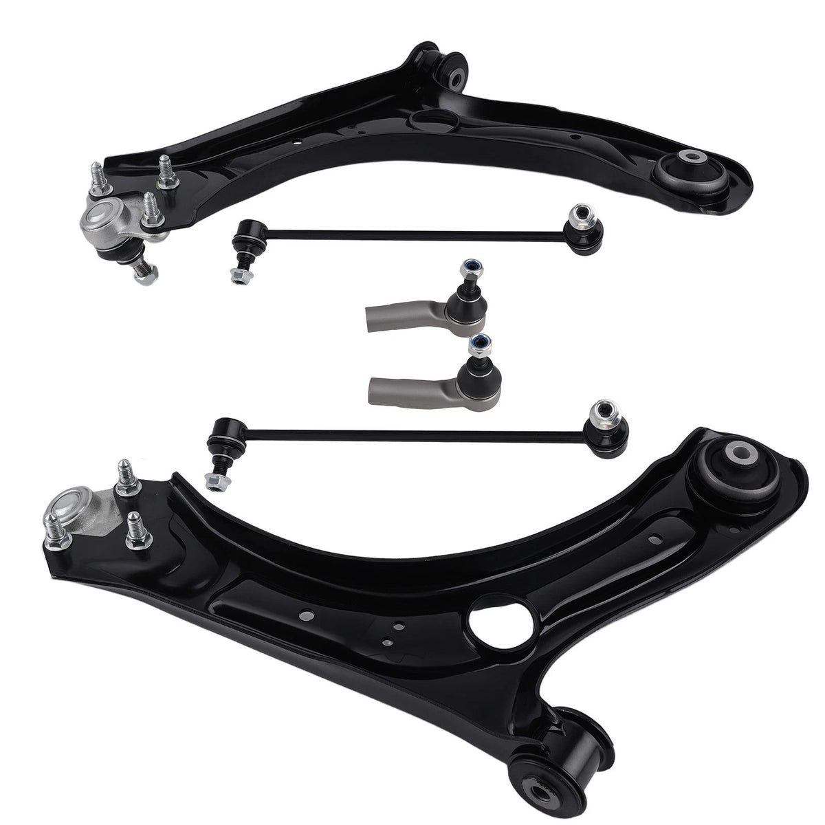 Set of 6 Front Lower Control Arm Ball Joints for Volkswagen Passat Beetle (2012–2016)