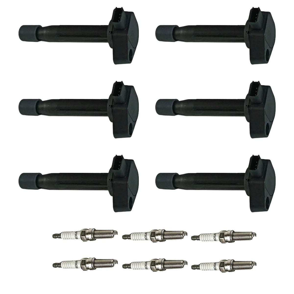 6X Ignition Coils & Iridium Spark Plugs for Honda Odyssey Accord (2000–2023)