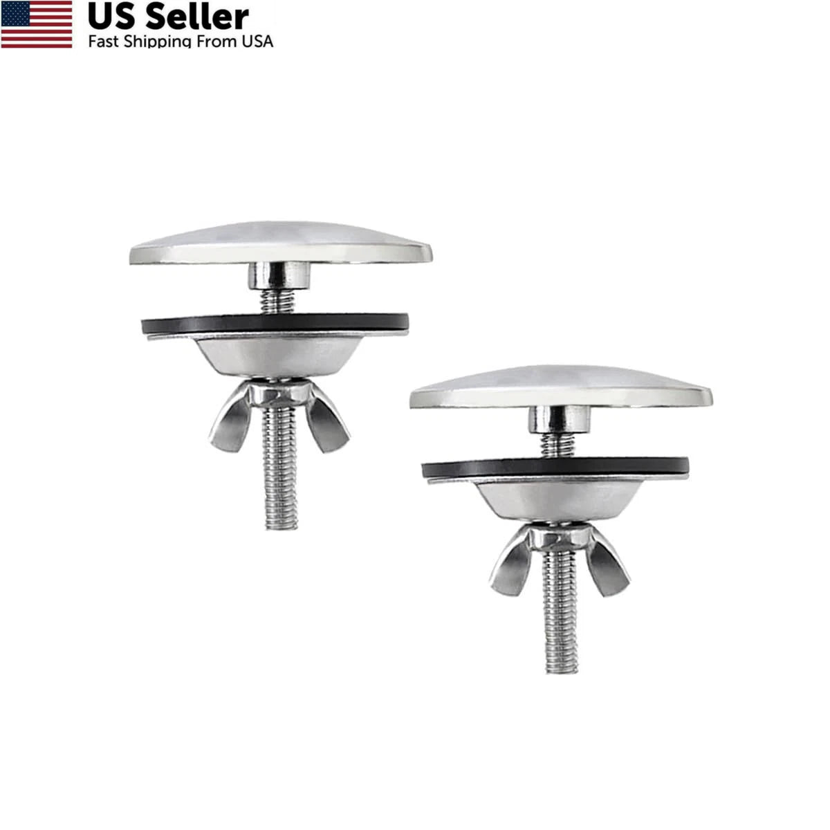 2 Piece Kitchen Sink Hole Cover for Brushed Nickel