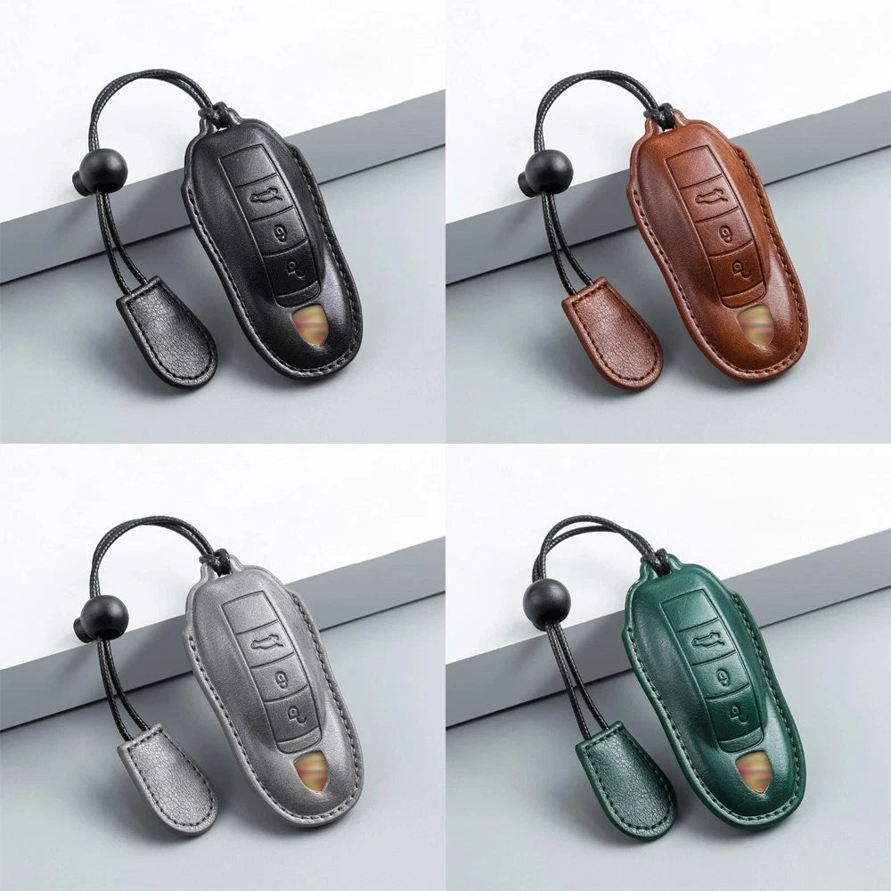 Key Shell Holder Cover for Porsche Panamera Cayenne Macan 911 (smart key fob shell)