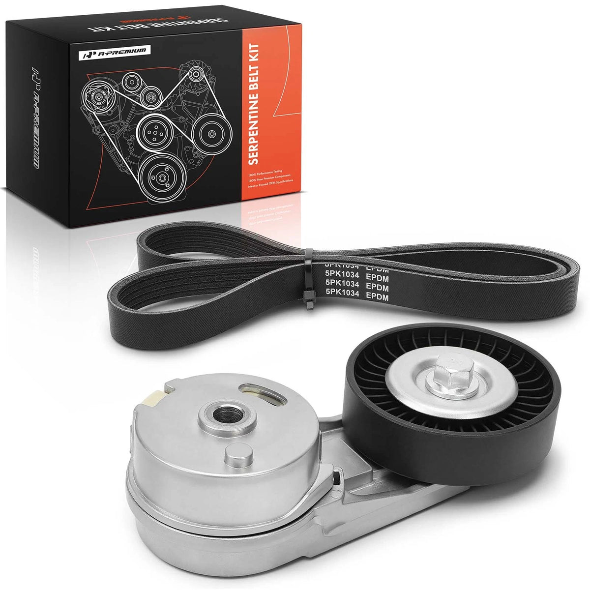 2X Serpentine Belt Drive Component Kit for Chevy Malibu (2004–2005)