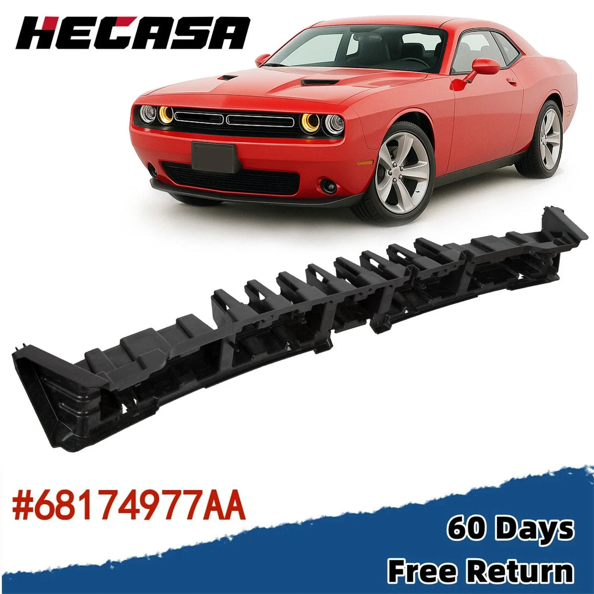 Bumper Face Bar Impact Absorber Front #68174977AA for Dodge Challenger (2015–2022)