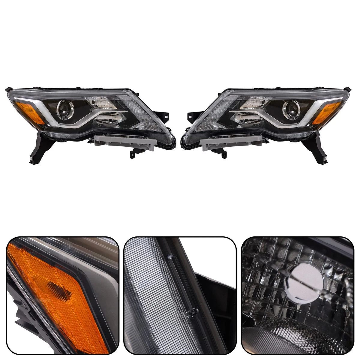 Headlight Assembly for Nissan Pathfinder (2017–2020) Left + Right Halogen