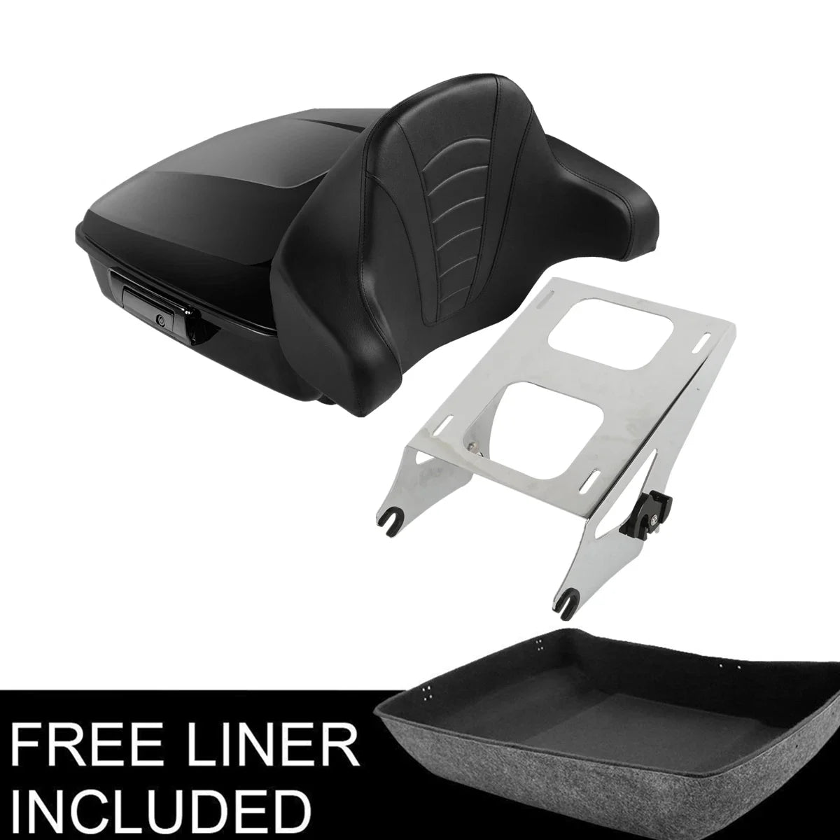 Chopped Trunk Pad Rack for Harley Touring Street Road Glide King (2014–2025)
