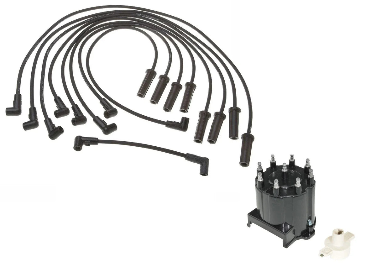 Ignition Wire Set & Distributor Cap Rotor Kit for Chevy K3500 GMC C2500 (1990–2000)