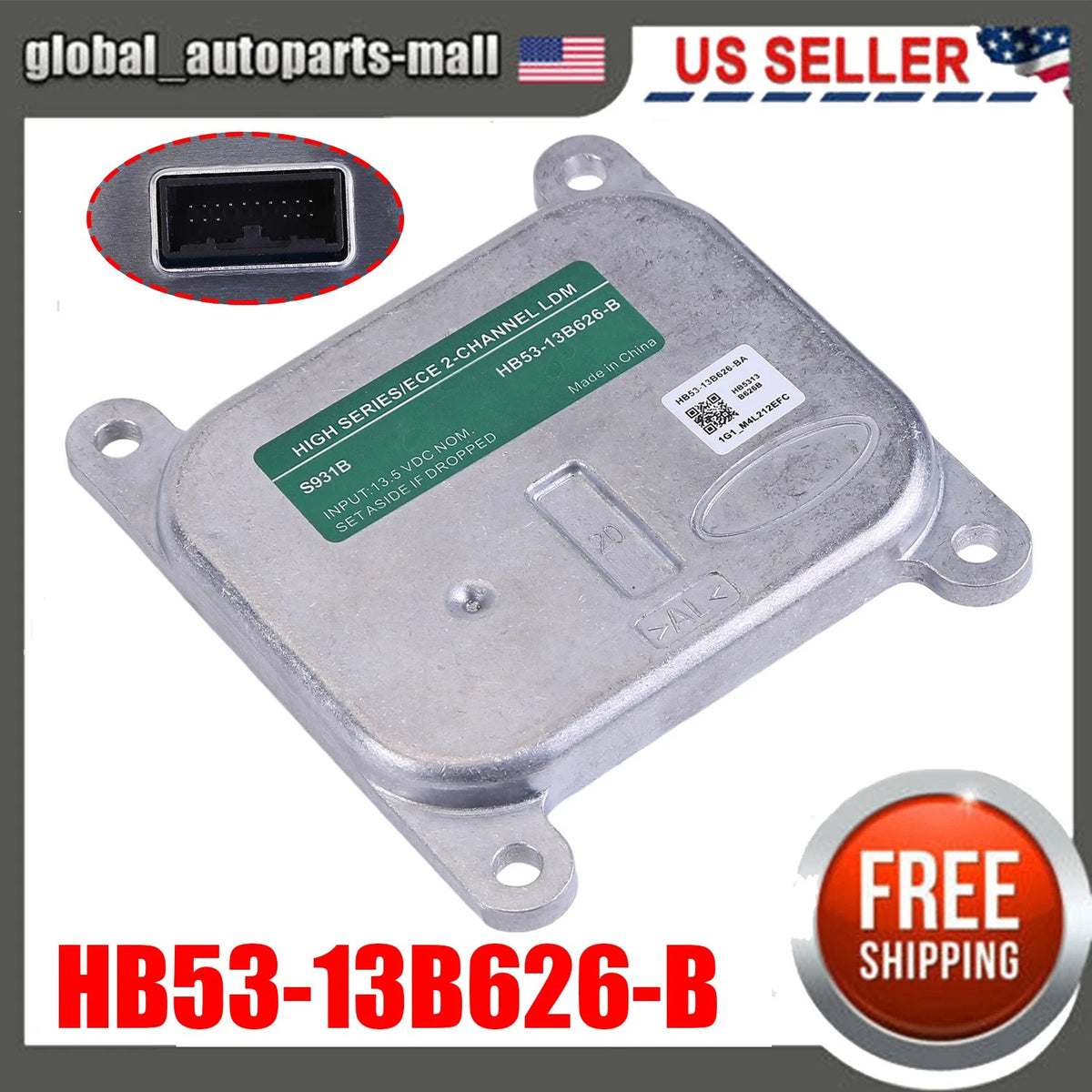 LED Headlight Module Control Unit for Ford Explorer (2016–2019) HB53-13B626-B