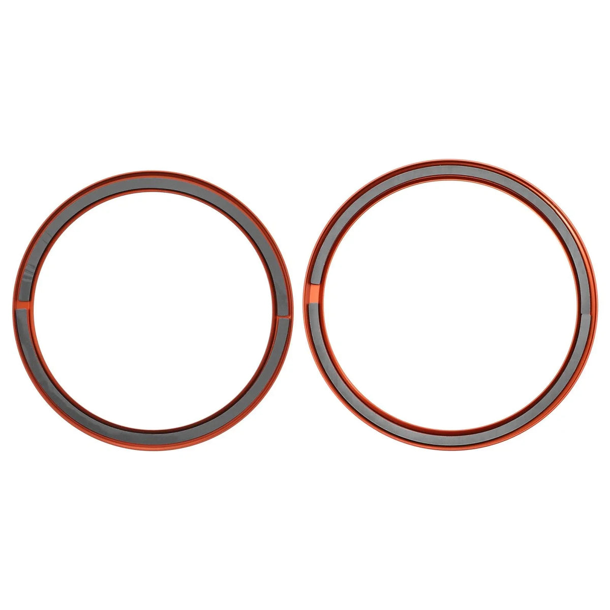 Set of 4 AC Outer Vent Ring Trim Covers for Chevrolet Camaro (2016–2020) Orange