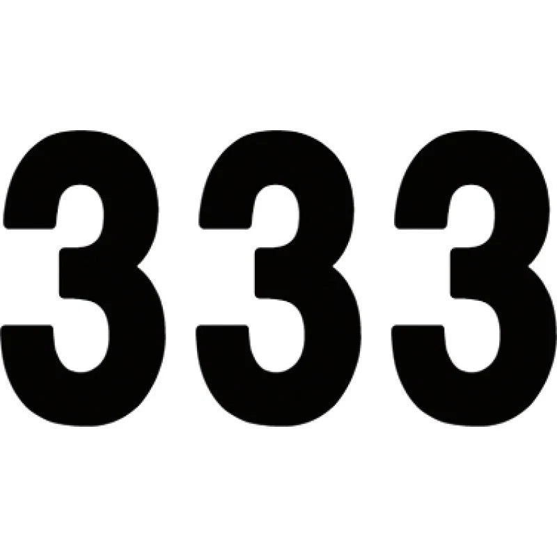 Pro Numbers for Factory Effex Black (03-0273)