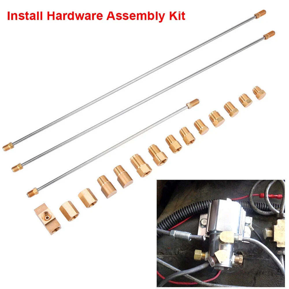 Brake Line Copper Fittings Install Kit for Front Line Lock (2010–2020)
