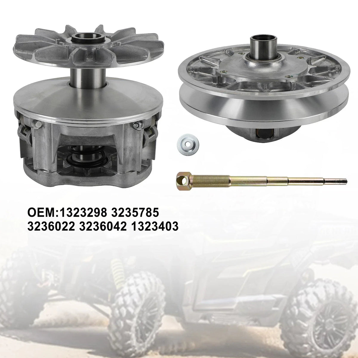 Complete Clutch Variator Pulley Set for Polaris RZR General 1000 (2016–2023) 1323298 3235785