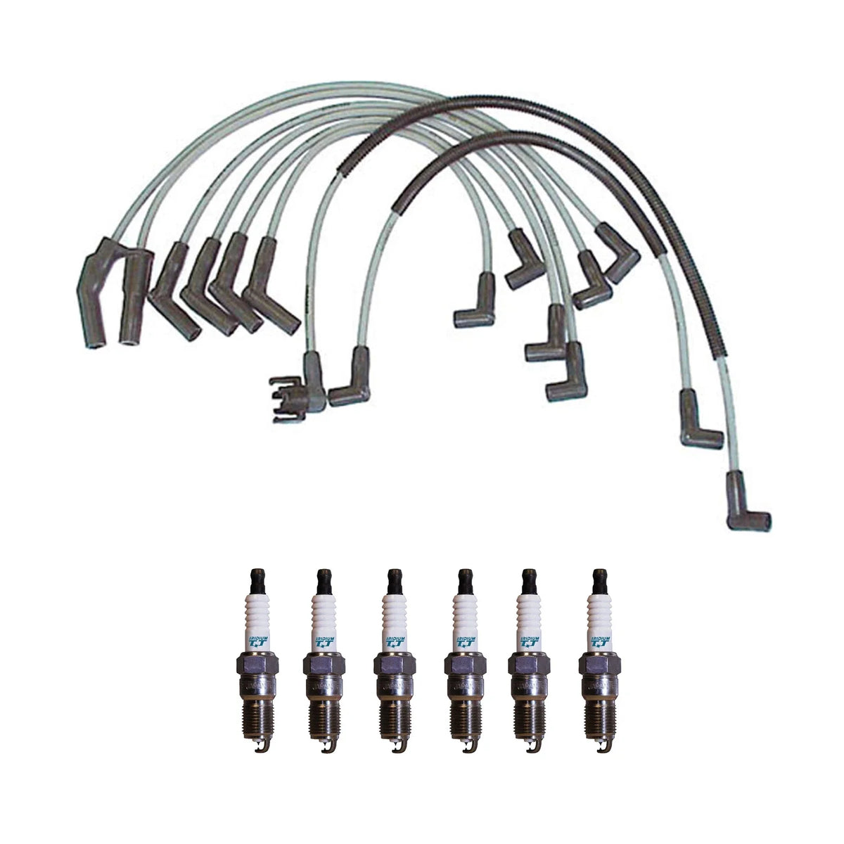 Denso Wire Set & 6 Iridium TT Spark Plugs for Ford Ranger 2.8L V6 (0.04)