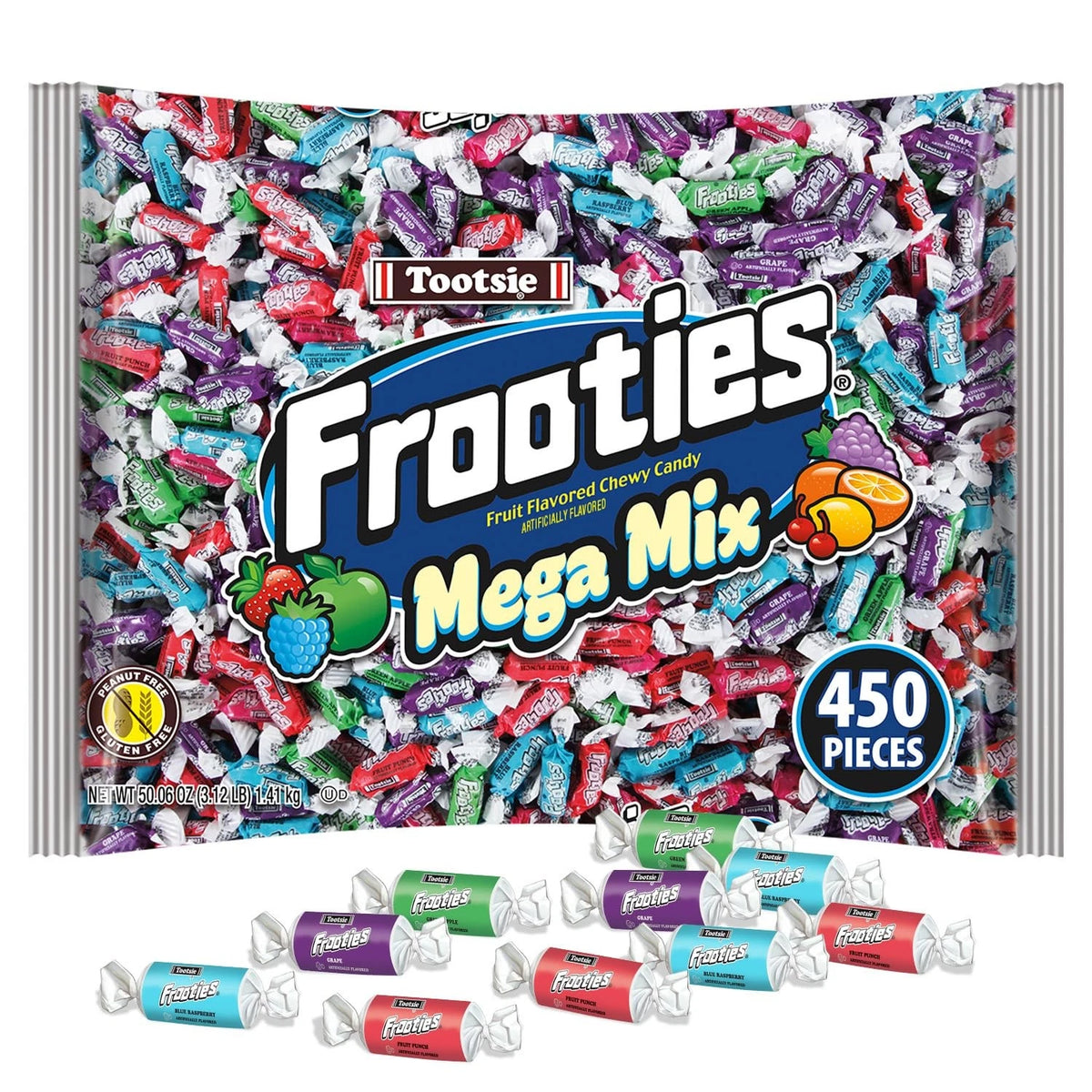 Frooties Mega Mix Assorted Fruit Candy - 450 Count (Pack of 1)