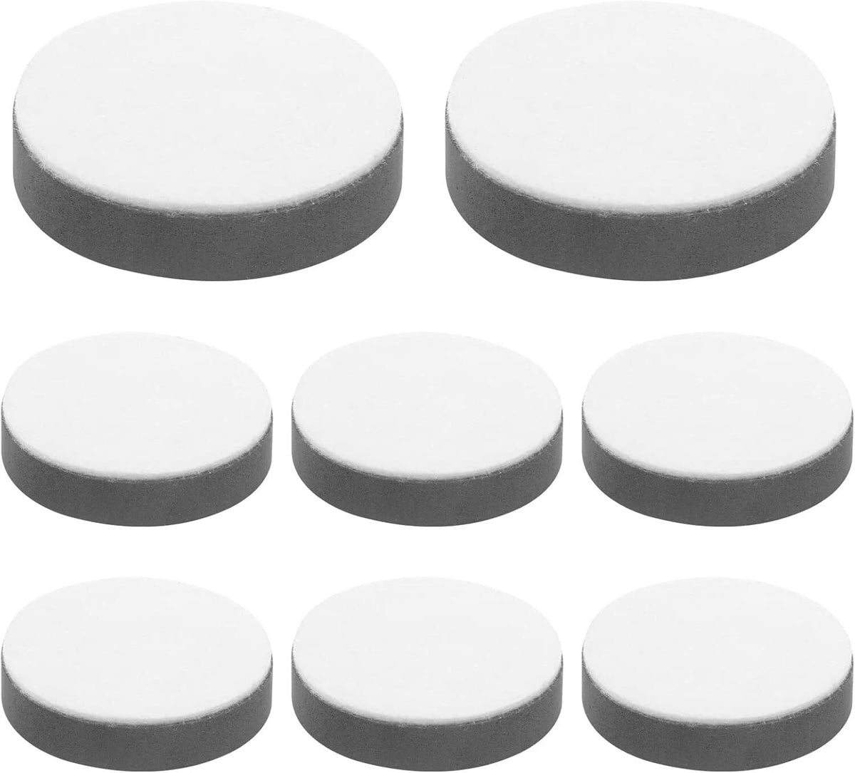 8 Pcs Self-Adhesive Round Furniture Bed Risers Adds 1/2" Height