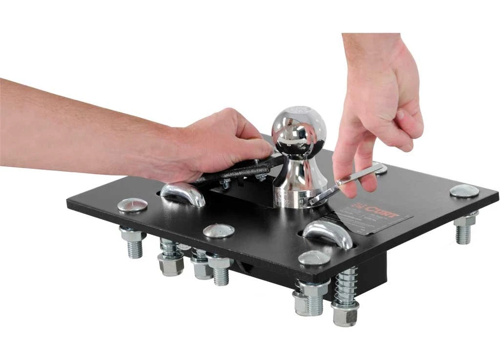 Curt 61052 Folding Ball Gooseneck Hitch Assembly for Trucks (2010–2023)