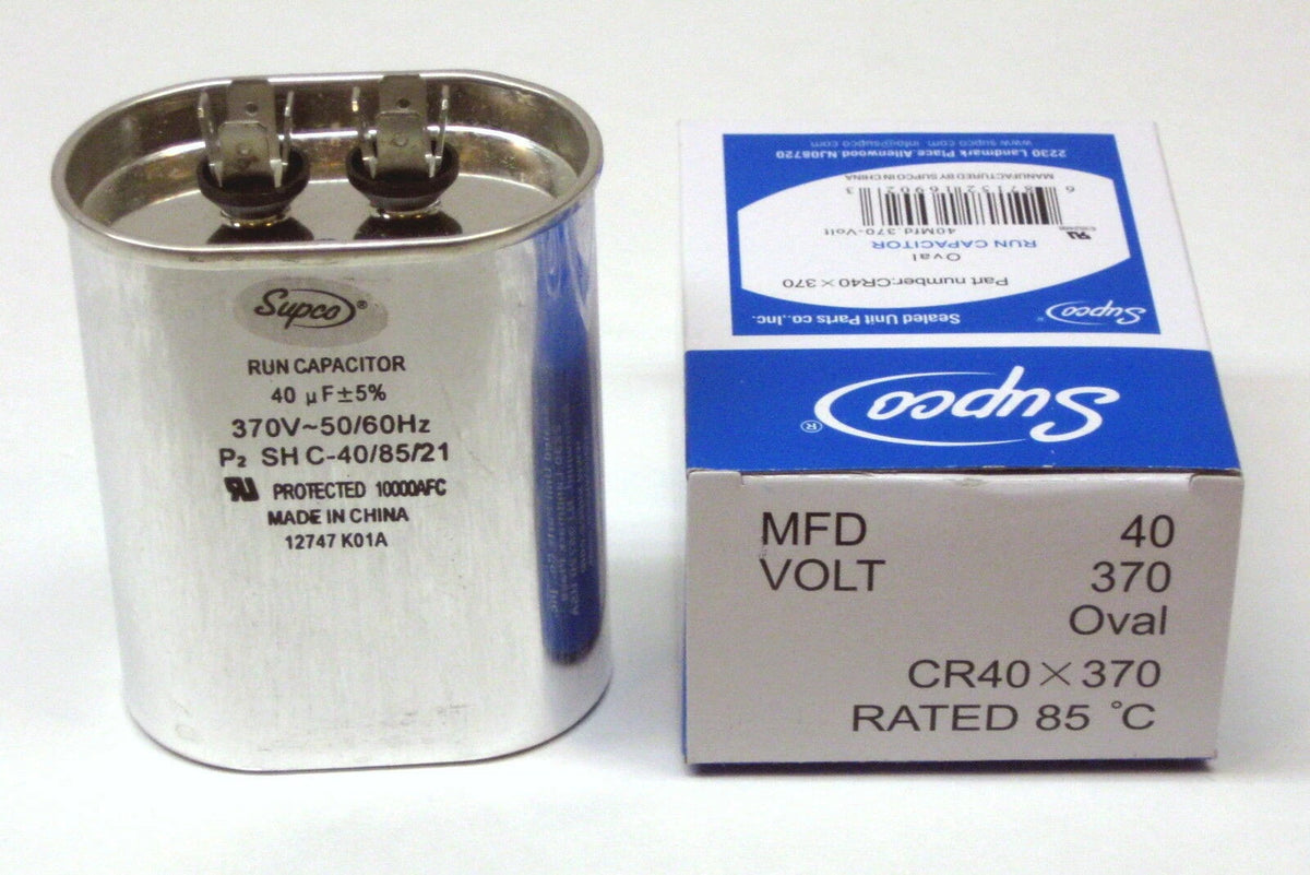 Air Conditioning HVAC Oval Fan Motor Run Capacitor 40 MFD 370V