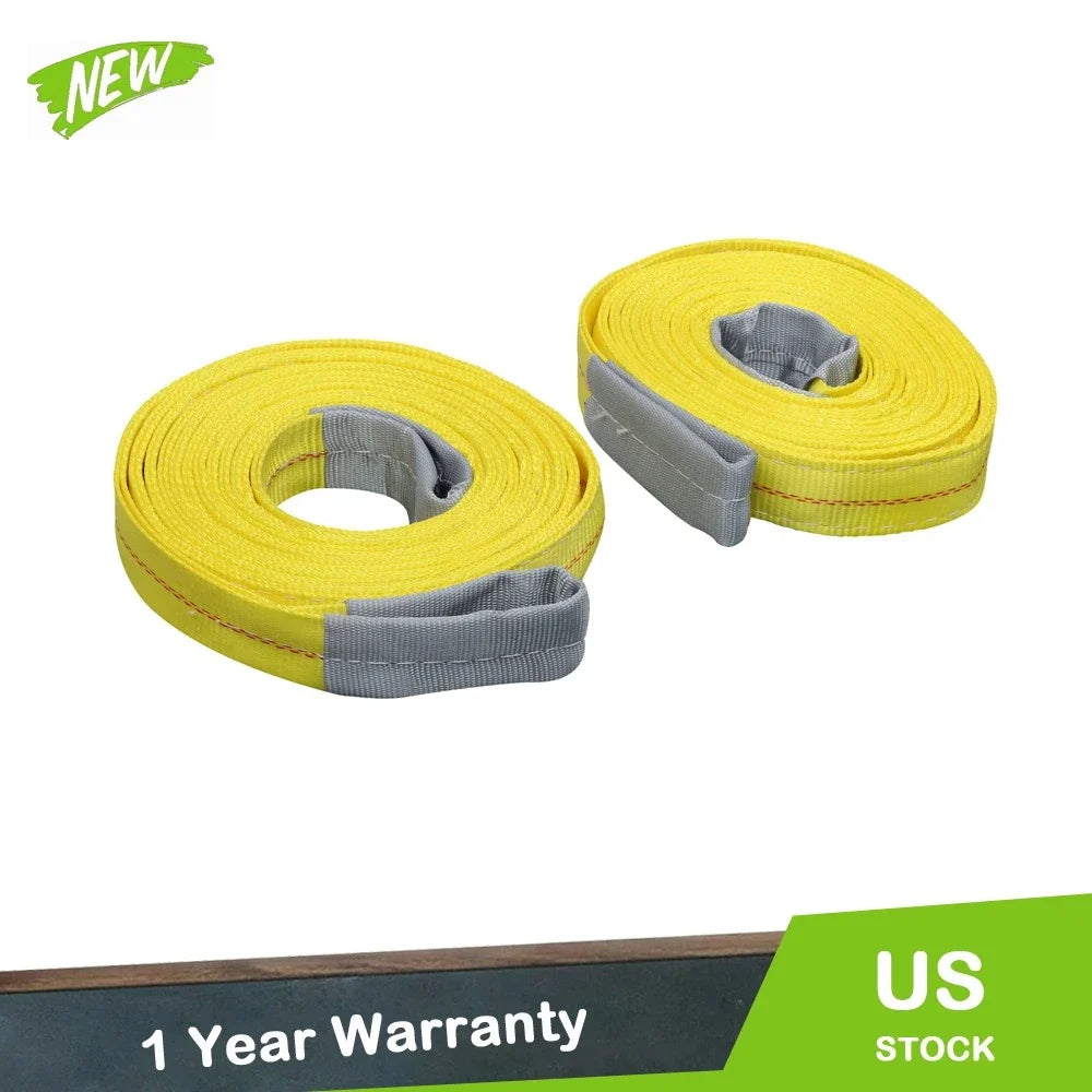 2X Lift Sling Straps 2" x 20' 9400lbs for Lifting Towing
