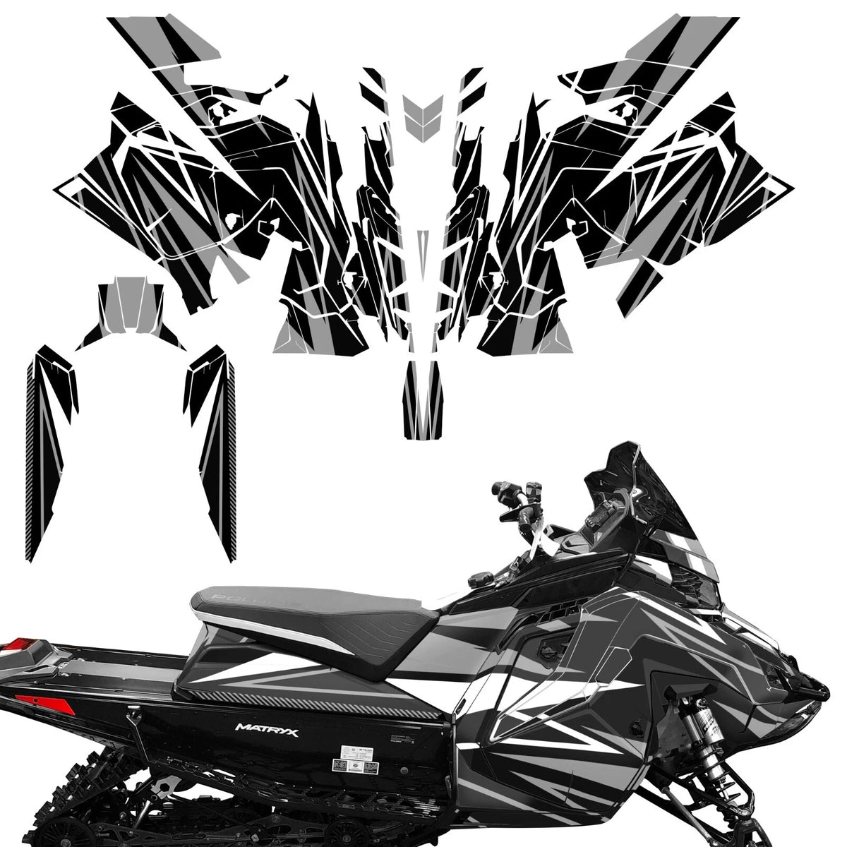 SLED Graphics Decals Stickers for Polaris Matryx Indy Assault (2020)
