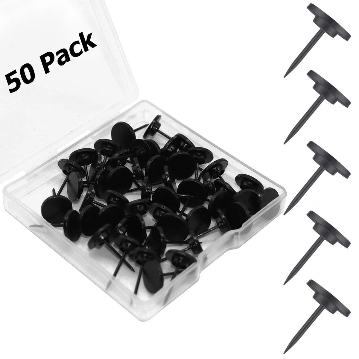 50 Pcs Metal Push Pins for Picture Hanging