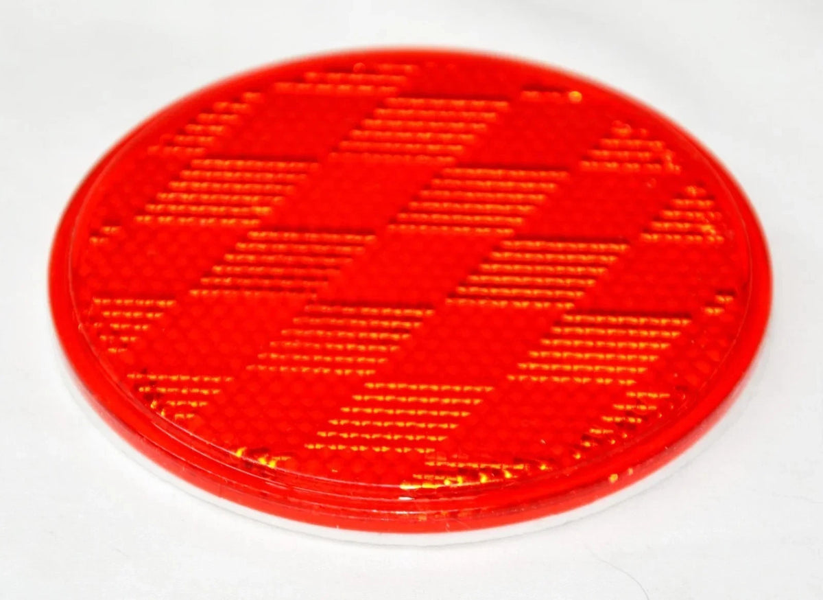 Pair of Round Red Acrylic Reflectors for (80814)