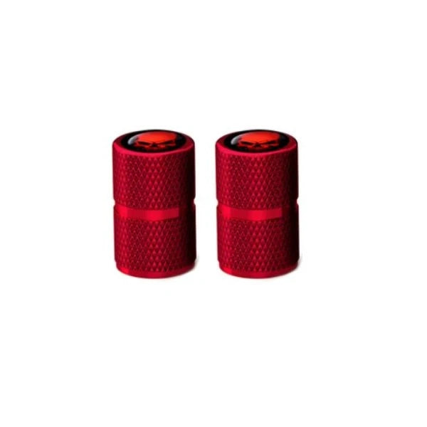 Red Skull Valve Dust Caps for Peugeot Citystar Django Kisbee Tweet