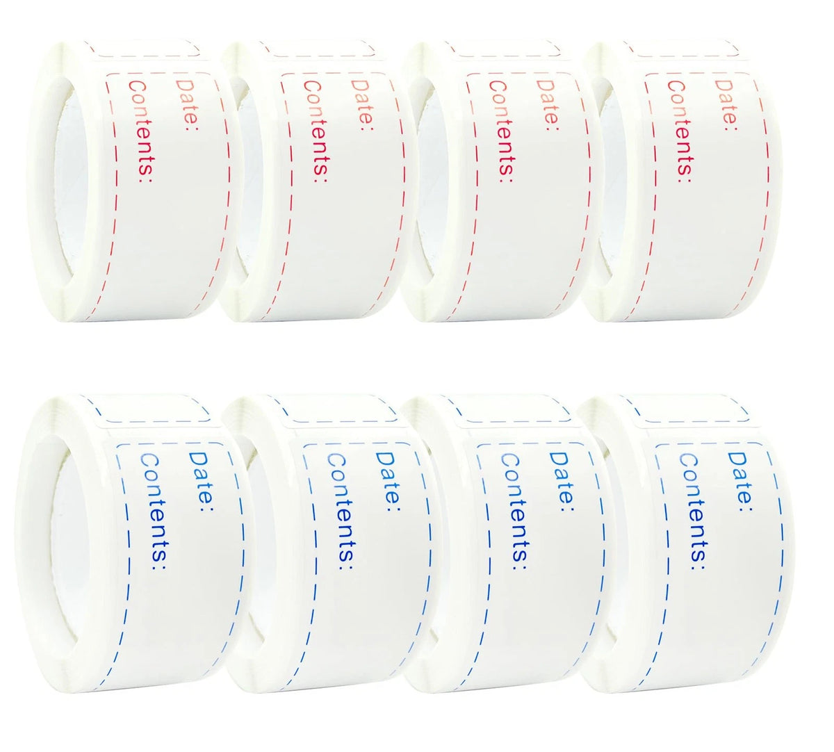 8 Rolls Removable Freezer Labels for Food Storage (1 x 3 Inch)