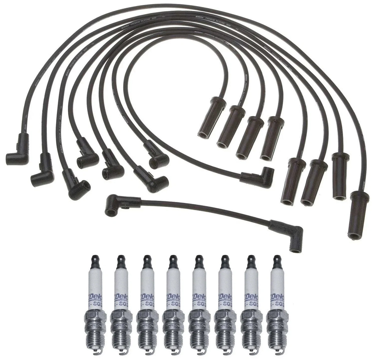 Pro Ignition Wire Set & 8 ACDelco Platinum Spark Plugs for P3500 C3500 (1996–2002)