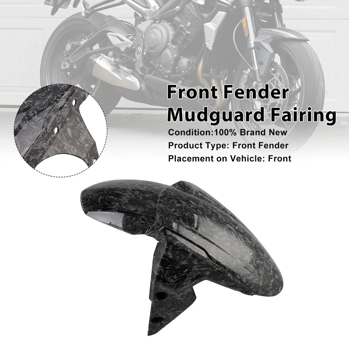 Front Fender Mudguard for Street Triple 765 R RS (2020–2025)