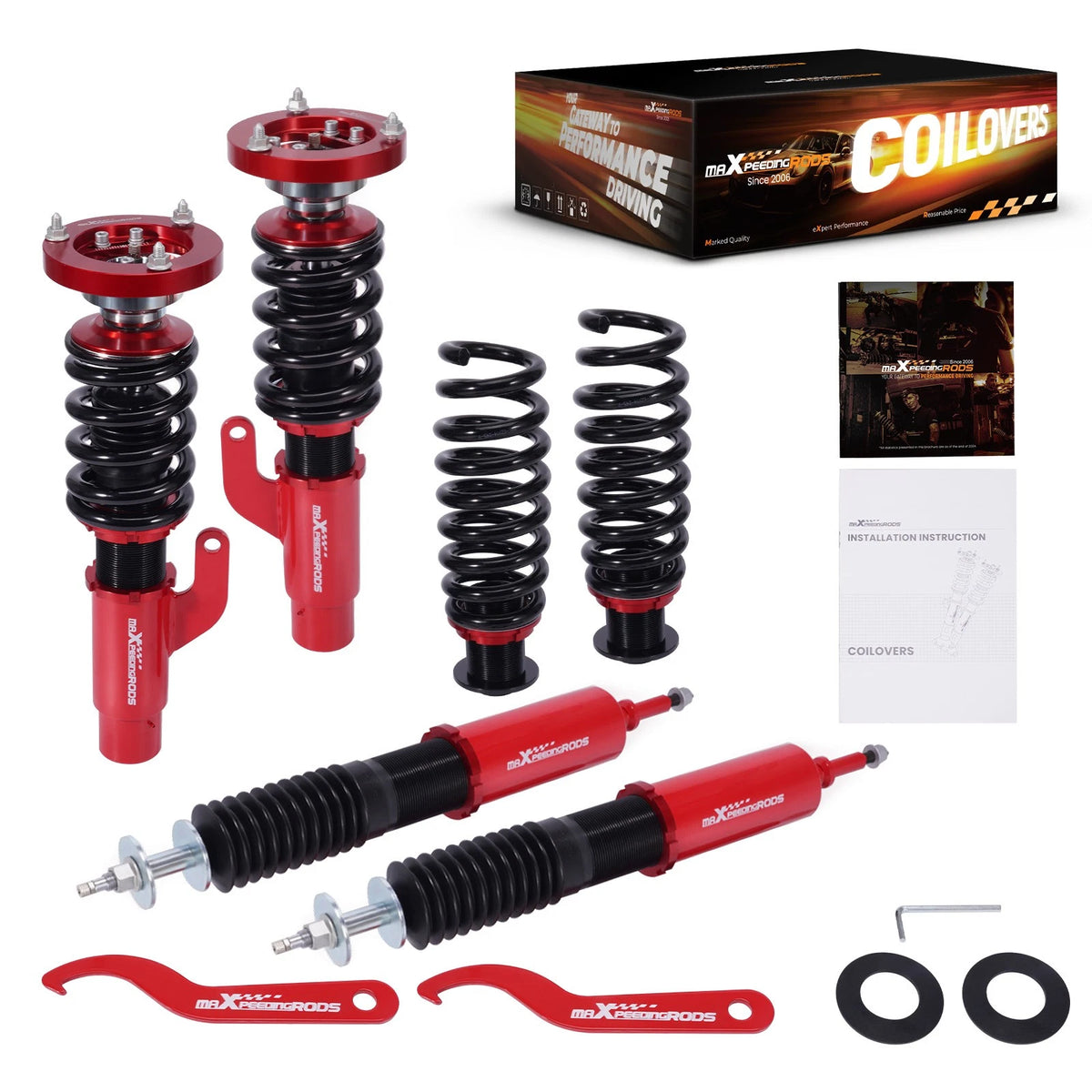 24 Level Damping Adjustable Coilover Suspension Kit for BMW 3 Series E90 (2006–2011) - K20Y4T