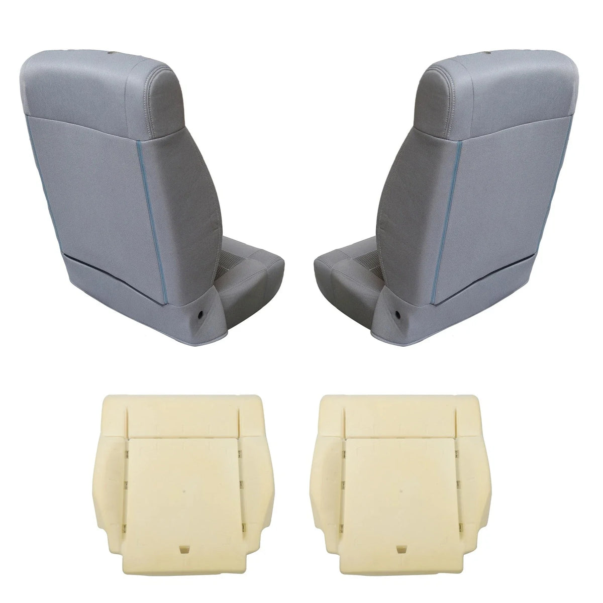 Set of 2 Seat Covers with Foam for Jeep Wrangler (2007–2012)