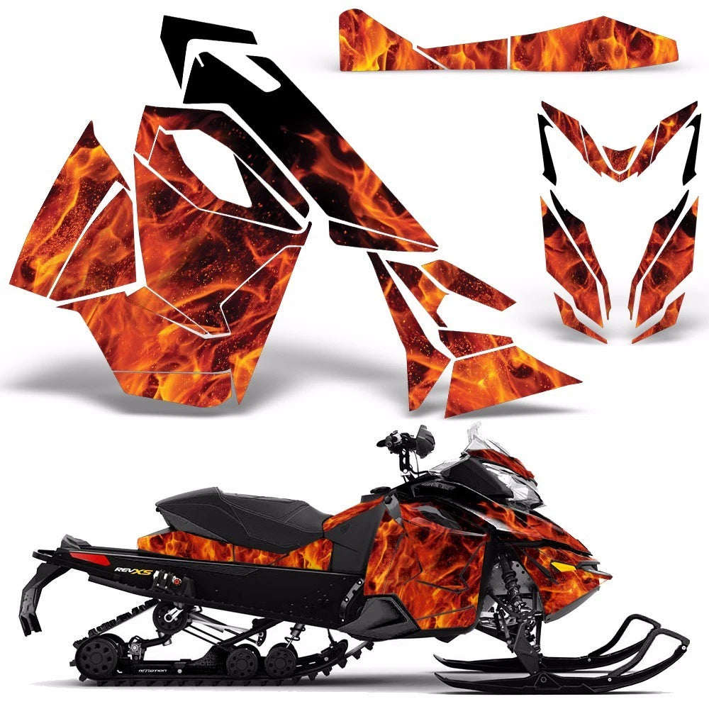 Sled Graphic Decals Stickers for Ski Doo Rev XS (2013–2014)