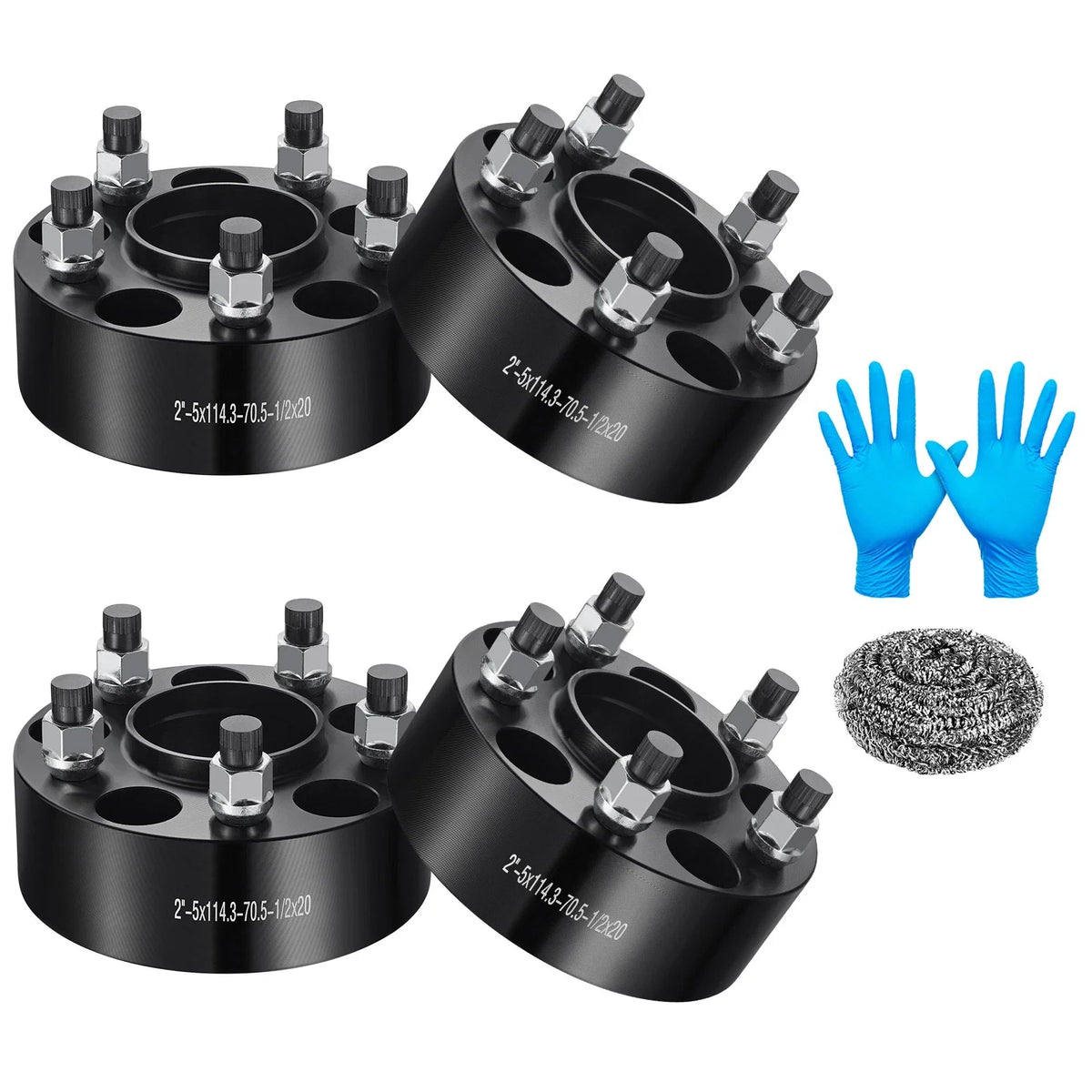 Set of 4 Hubcentric 2" Wheel Spacers 5x4.5 5x114.3 for Ford Ranger Explorer Mustang